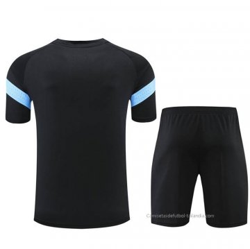 Chandal del Olympique Marsella Manga Corta 2022-2023 Negro - Pantalon Corto