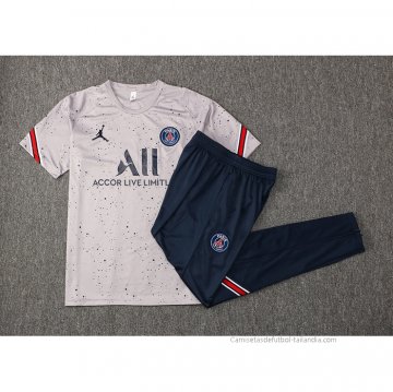 Chandal del Paris Saint-Germain Manga Corta 2021-2022 Gris