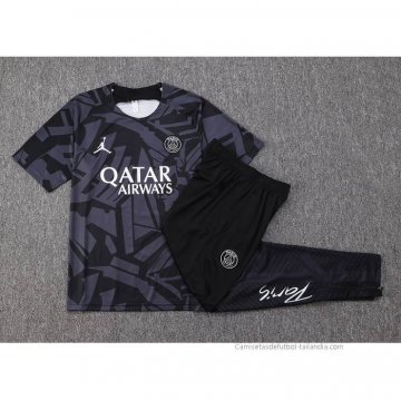 Chandal del Paris Saint-Germain Manga Corta 2022-2023 Gris
