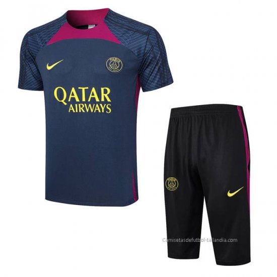 Chandal del Paris Saint-Germain Manga Corta 2023-2024 Azul - Pantalon Corto - Haga un click en la imagen para cerrar