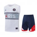 Chandal del Paris Saint-Germain Sin Mangas 2022-2023 Blanco y Gris