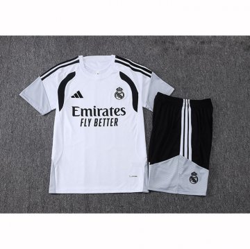 Chandal del Real Madrid Manga Corta 2025-2026 Blanco - Pantalon Corto