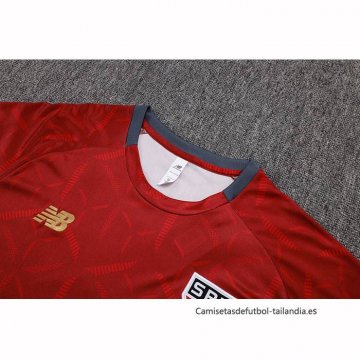 Chandal del Sao Paulo Manga Corta 2025-2026 Rojo - Pantalon Corto