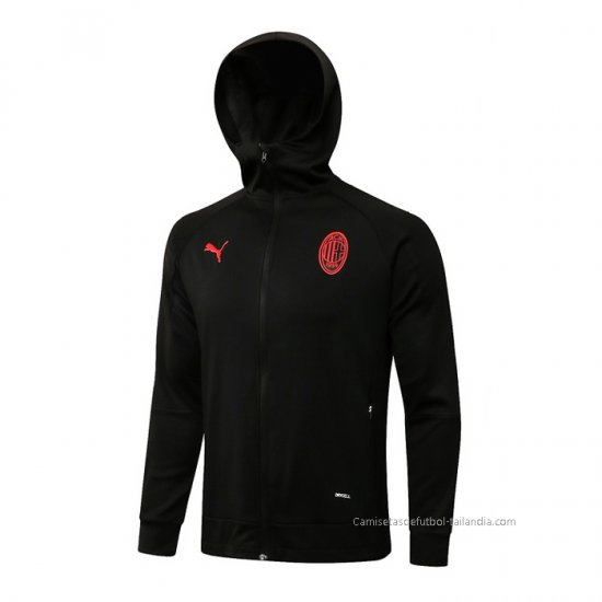 Chaqueta con Capucha del AC Milan 2021-2022 Negro - Haga un click en la imagen para cerrar