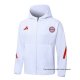Chaqueta con Capucha del Bayern Munich 2025-2026 Blanco