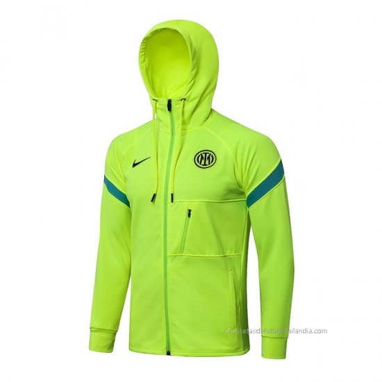 Chaqueta con Capucha del Inter Milan 2021-2022 Verde - Haga un click en la imagen para cerrar