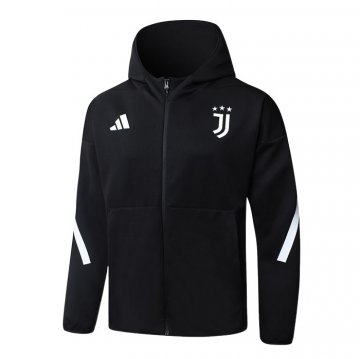 Chaqueta con Capucha del Juventus 2025-2026 Negro