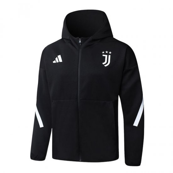 Chaqueta con Capucha del Juventus 2025-2026 Negro - Haga un click en la imagen para cerrar