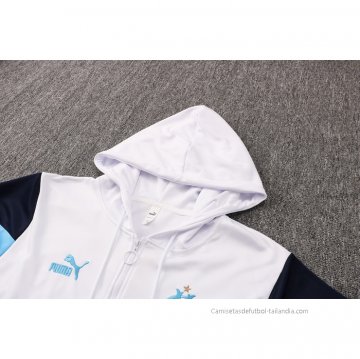Chaqueta con Capucha del Olympique Marsella 2021-2022 Blanco