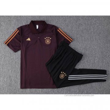 Conjunto Polo del Alemania 2022-2023 Marron