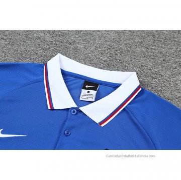 Conjunto Polo del Barcelona 2022-2023 Azul Rojo Negro