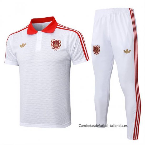 Conjunto Polo del Bayern Munich 125 Aniversario 2025-2026 Blanco - Haga un click en la imagen para cerrar