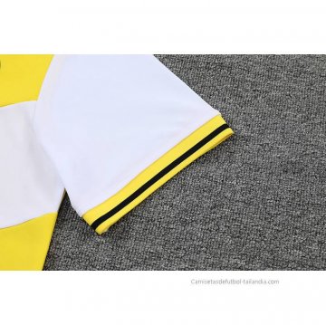Conjunto Polo del Borussia Dortmund 2022-2023 Amarillo y Blanco