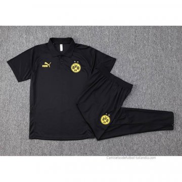 Conjunto Polo del Borussia Dortmund 2023-2024 Negro