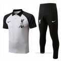 Conjunto Polo del Liverpool 2022-2023 Gris
