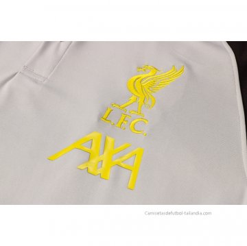 Conjunto Polo del Liverpool 2021-2022 Gris