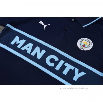 Conjunto Polo del Manchester City 2022-2023 Azul Marino