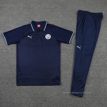 Conjunto Polo del Manchester City 2022-2023 Azul Marino