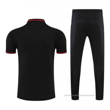 Conjunto Polo del Manchester United 2022-2023 Negro