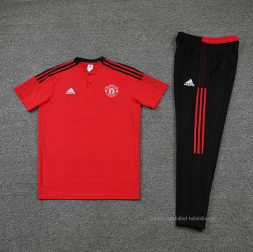 Conjunto Polo del Manchester United 2022-2023 Rojo