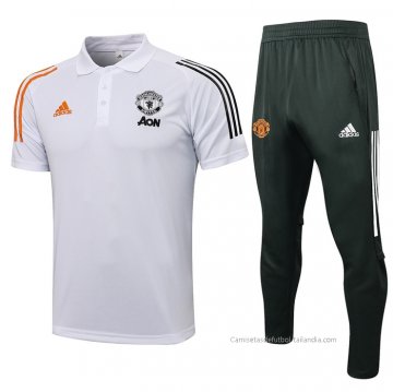 Conjunto Polo del Manchester United 2021-2022 Blanco Conjunto Polo del Manchester United 2021-2022 Blanco
