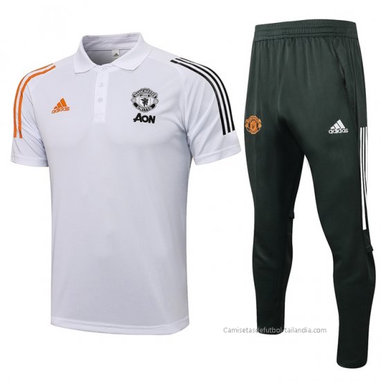 Conjunto Polo del Manchester United 2021-2022 Blanco - Haga un click en la imagen para cerrar