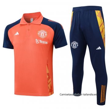 Conjunto Polo del Manchester United 2024-2025 Naranja Conjunto Polo del Manchester United 2024-2025 Naranja