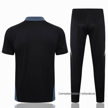 Conjunto Polo del Manchester United 2024-2025 Negro