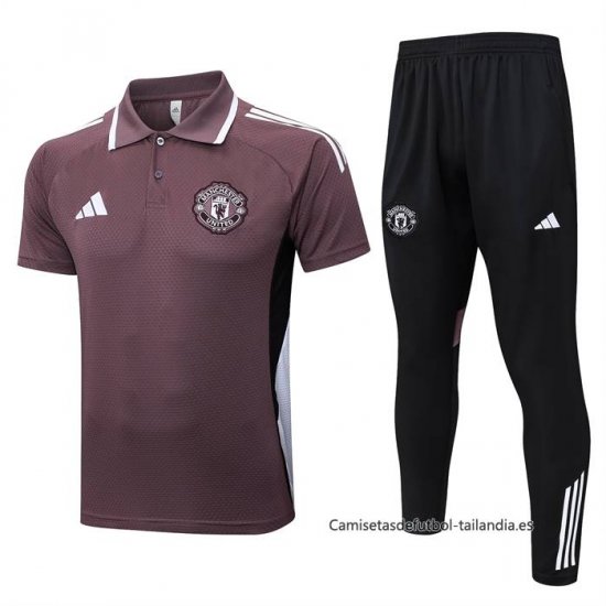 Conjunto Polo del Manchester United 2025-2026 Marron - Haga un click en la imagen para cerrar