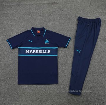 Conjunto Polo del Olympique Marsella 2022-2023 Azul Marino
