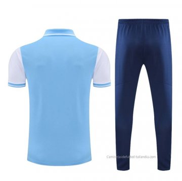 Conjunto Polo del Olympique Marsella 2022-2023 Azul y Blanco