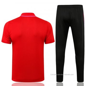 Conjunto Polo del Paris Saint-Germain 2021-2022 Rojo
