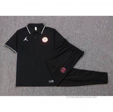 Conjunto Polo del Paris Saint-Germain Jordan 2022-2023 Negro