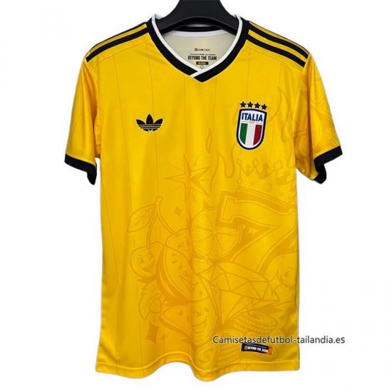 Tailandia Camiseta Italia Special 2025 Amarillo - Haga un click en la imagen para cerrar