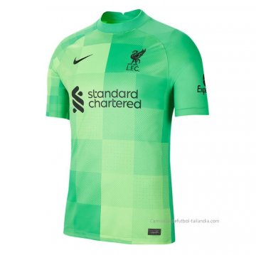 Camiseta Liverpool Portero 2021-2022 Verde Camiseta Liverpool Portero 2021-2022 Verde