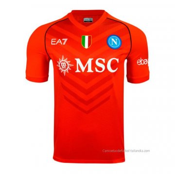 Tailandia Camiseta Napoli Portero 2023-2024 Naranja