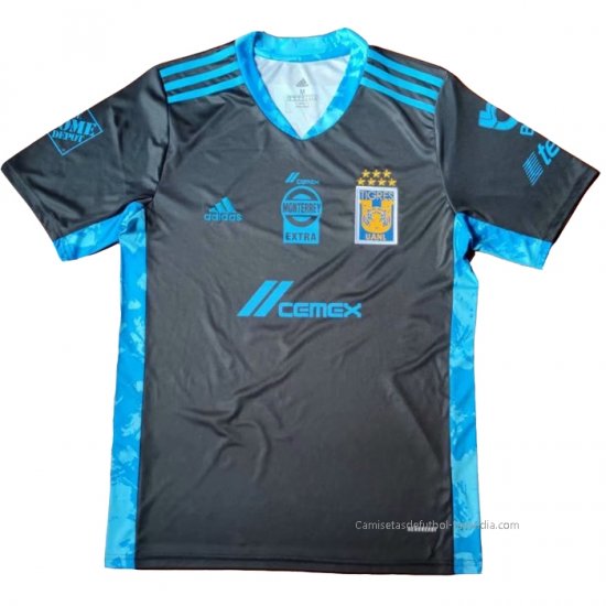 Tailandia Camiseta Tigres UANL Portero 2021 Azul - Haga un click en la imagen para cerrar