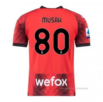 1ª Camiseta AC Milan Jugador Musah 2023-2024 1ª Camiseta AC Milan Jugador Musah 2023-2024
