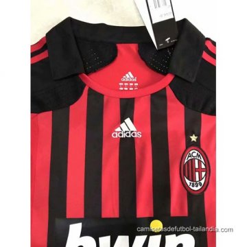 Camiseta AC Milan Primera Retro Manga Larga 2007-2008