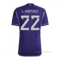2ª Camiseta Argentina Jugador L.Martinez 2022