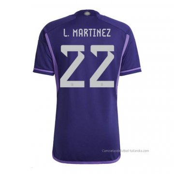 2ª Camiseta Argentina Jugador L.Martinez 2022