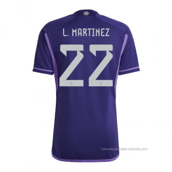 2ª Camiseta Argentina Jugador L.Martinez 2022 - Haga un click en la imagen para cerrar