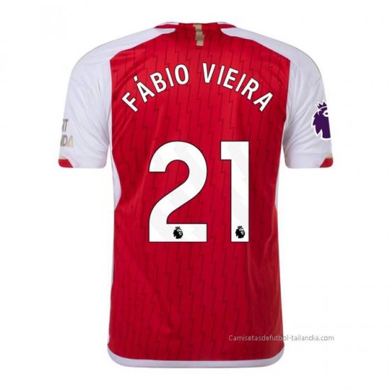 1ª Camiseta Arsenal Jugador Fabio Vieira 2023-2024 - Haga un click en la imagen para cerrar