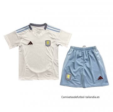 2ª Camiseta Aston Villa Nino 2024-2025 2ª Camiseta Aston Villa Nino 2024-2025