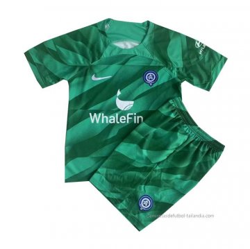 Camiseta Atletico Madrid Portero Nino 2023-2024 Verde Camiseta Atletico Madrid Portero Nino 2023-2024 Verde