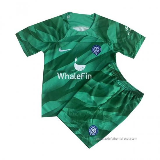 Camiseta Atletico Madrid Portero Nino 2023-2024 Verde - Haga un click en la imagen para cerrar