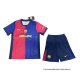 1ª Camiseta Barcelona Nino 2024-2025 Rojo Azul