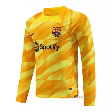 Camiseta Barcelona Portero Manga Larga 2023-2024 Amarillo Camiseta Barcelona Portero Manga Larga 2023-2024 Amarillo