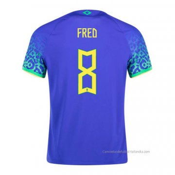 2ª Camiseta Brasil Jugador Fred 2022 2ª Camiseta Brasil Jugador Fred 2022