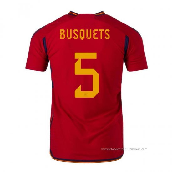 1ª Camiseta Espana Jugador Busquets 2022 - Haga un click en la imagen para cerrar